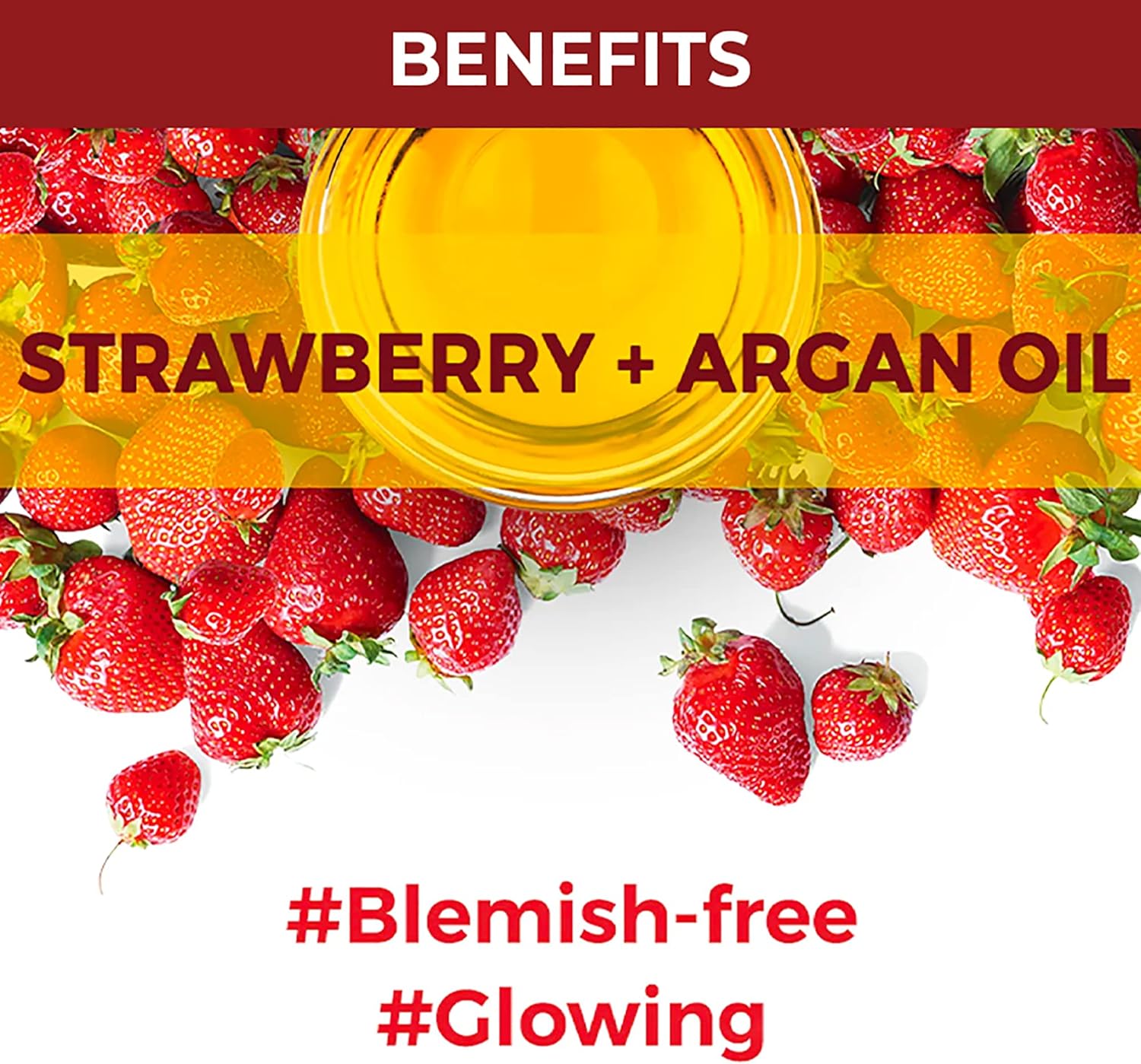 قناع الوجه Nykaa Skin Secrets بالفراولة وزيت الأرغان