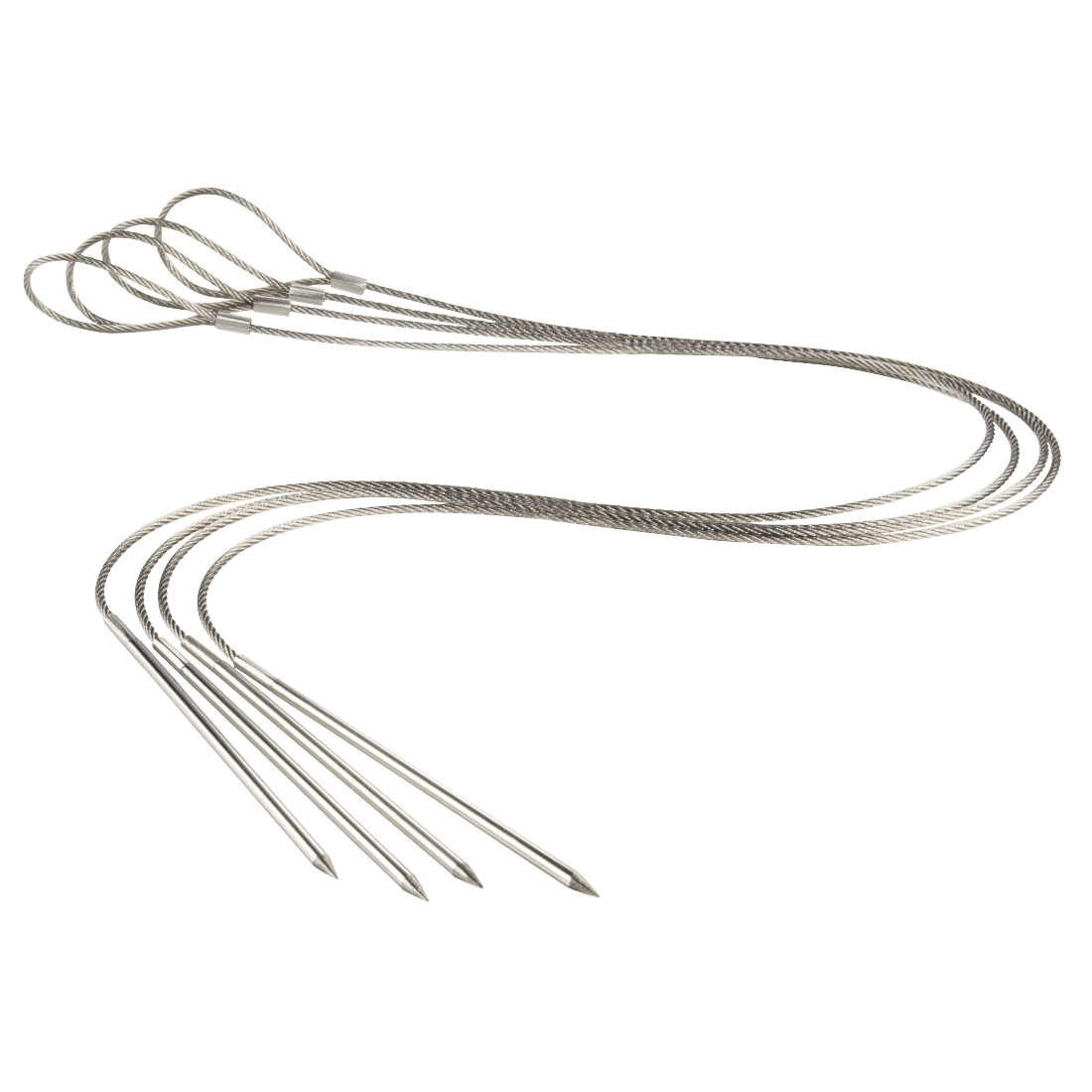 XAVAX 111589 Flexible Skewer Set, made of stainless steel, 4 pieces