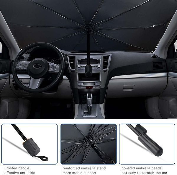 Car Windshield Umbrella Car Sunshade Sun Visor Window Sunscreen Heat Insulation Cover Mesh