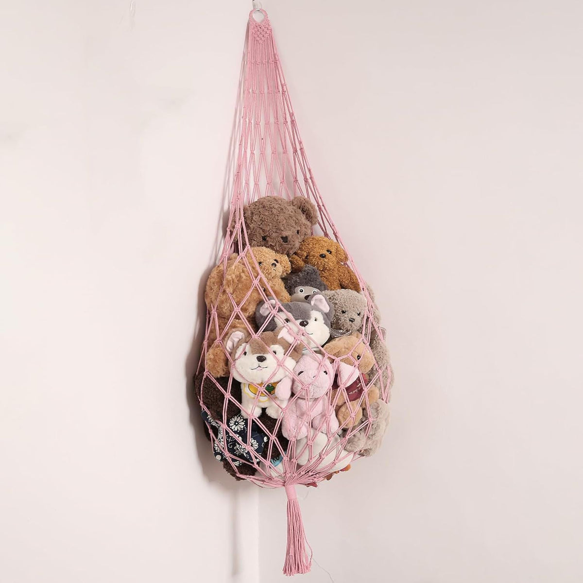 Stuffed Animal Storage Organizers Toy Hammock Corner Hanging Net Bedroom Decor
