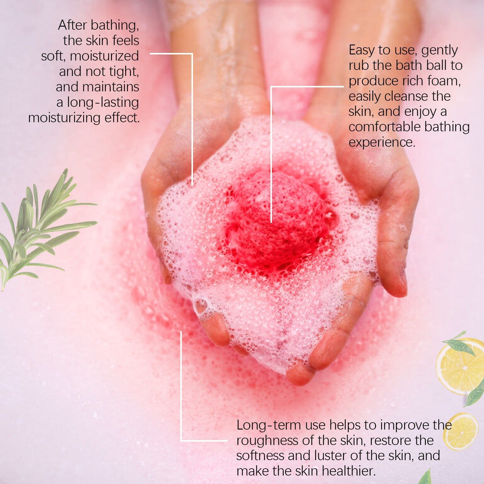 Christmas Bath Ball Set, Body Cleansing, Moisturizing, Relaxing Fragrance ,120g