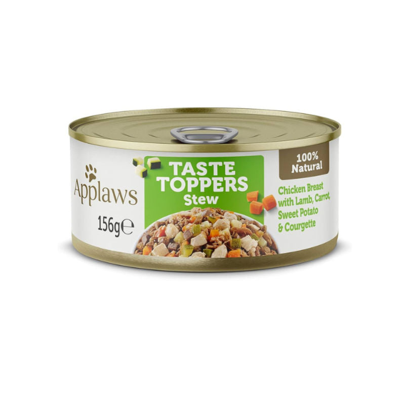 Applaws Taste Toppers Stew Chicken with Lamb & Vegetables Wet Dog Food-156g Tin