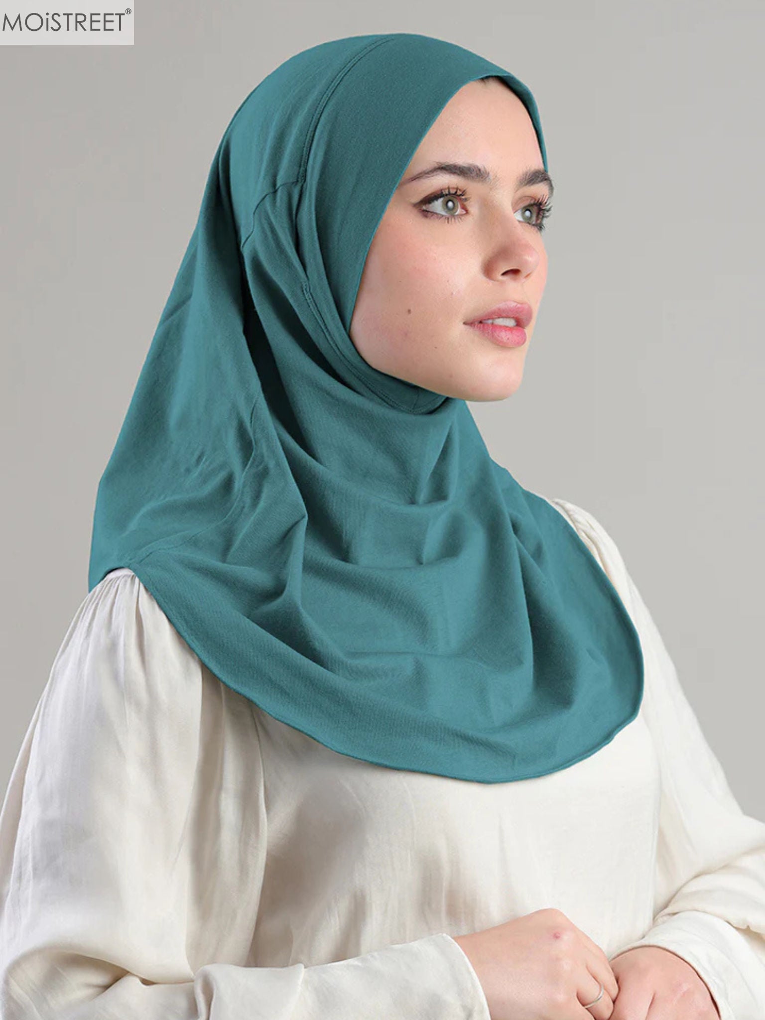 MOiSTREET Hijab turquoise Jersey