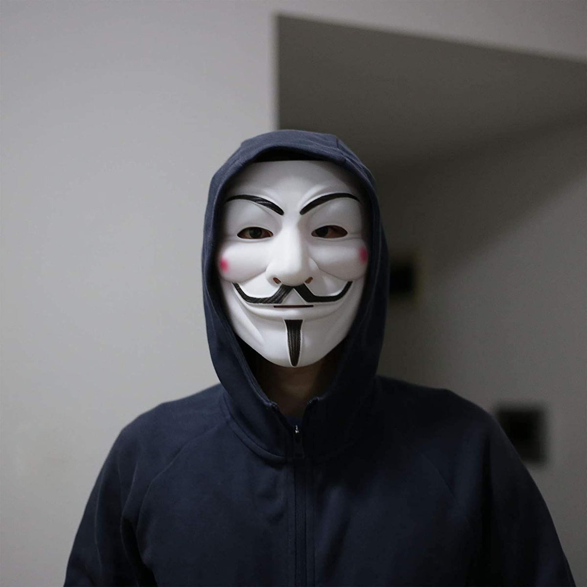 2 Pack V For Vendetta Mask Halloween Mask Hacker Mask Anonymous Guy Face Mask Party Mask