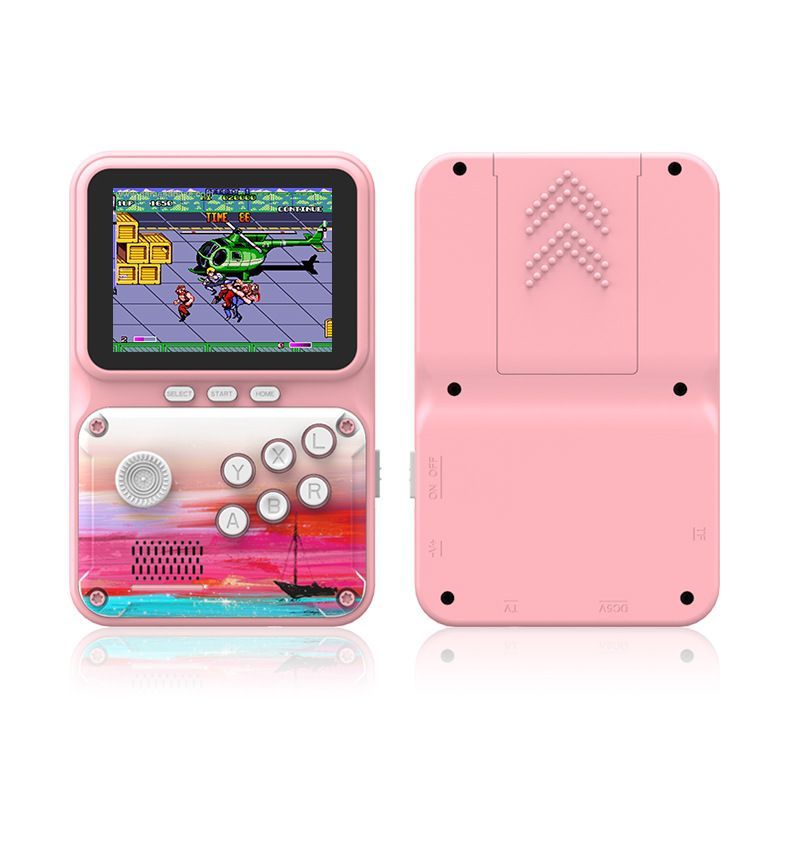 Retro Handheld Game Player Macaron Game Box Support For TV And Two Players
