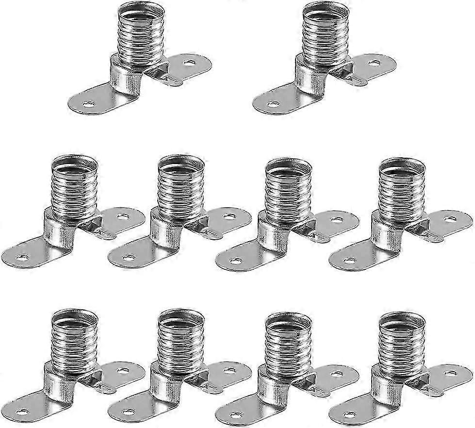 E10 Led Bulbs Lamps Socket Base, 10pcs Screw Mount Bulb Holders For Home Experiment Circuit Electrical Test Accessories