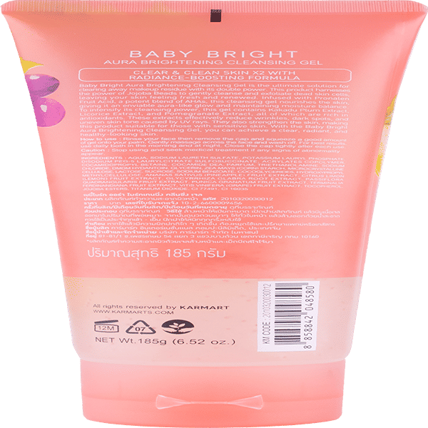 AURA BRIGHTENING CLEANSING GEL 185G BABY BRIGHT (F)