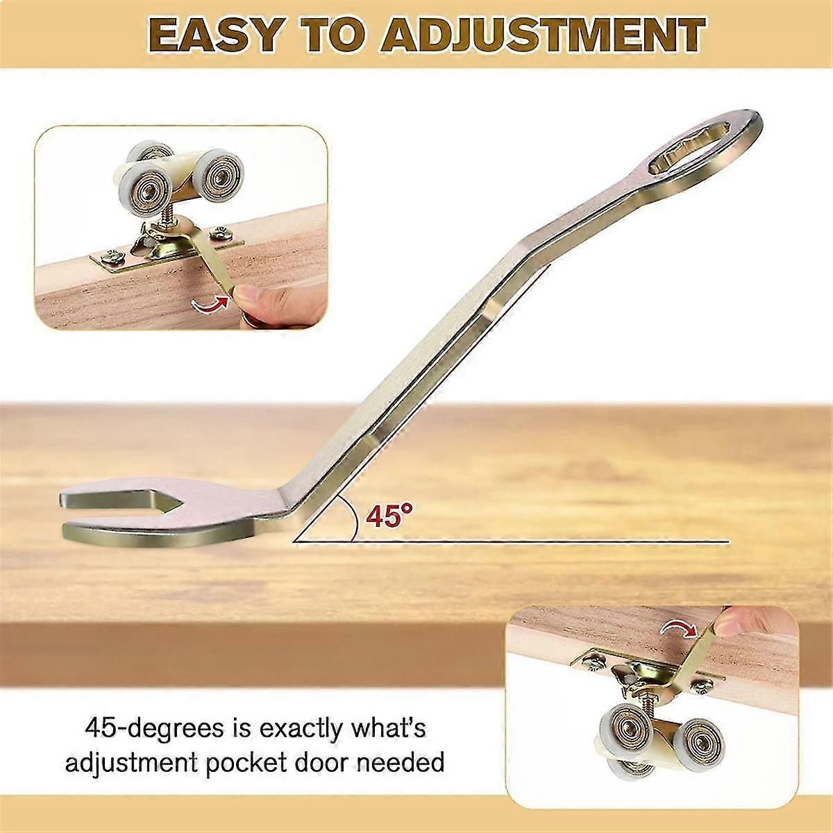 4Pcs Pivot Adjustment Open Wrench for Sliding Door Hanger