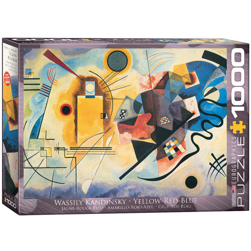 Yellow, Red, Blue 1000 Pieces Puzzle