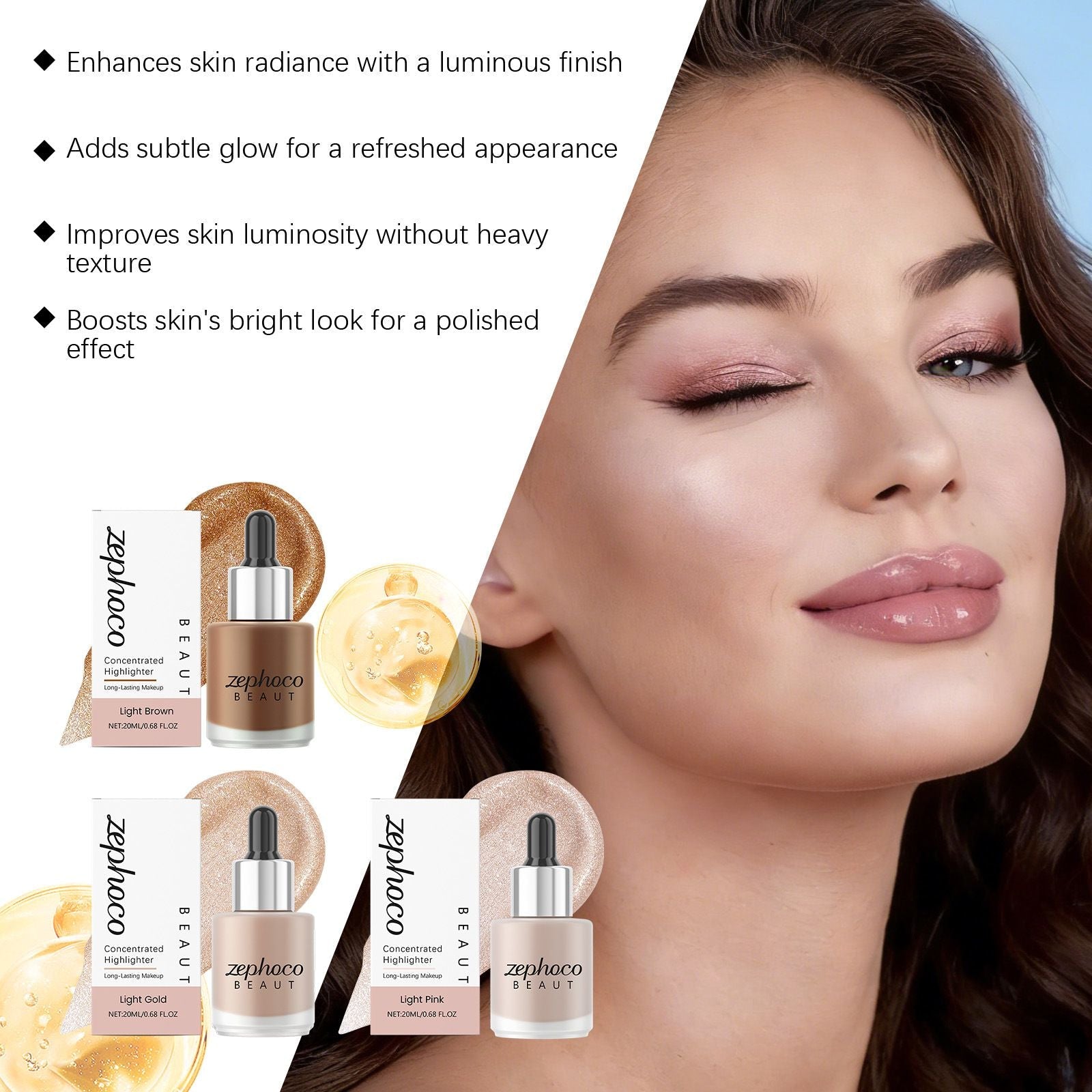 Liquid Highlighter & Contour Glow Drops 20ml