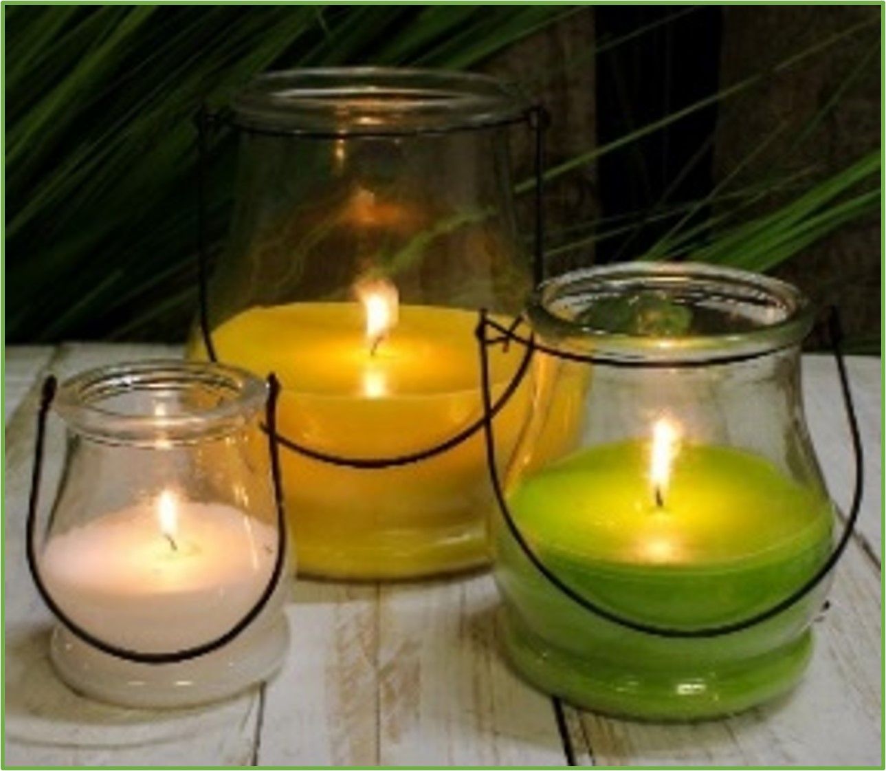 Citronella Filled Hanging Glass Candle, 12x12.5cm, Indoor And Outdoor, 45 Hrs