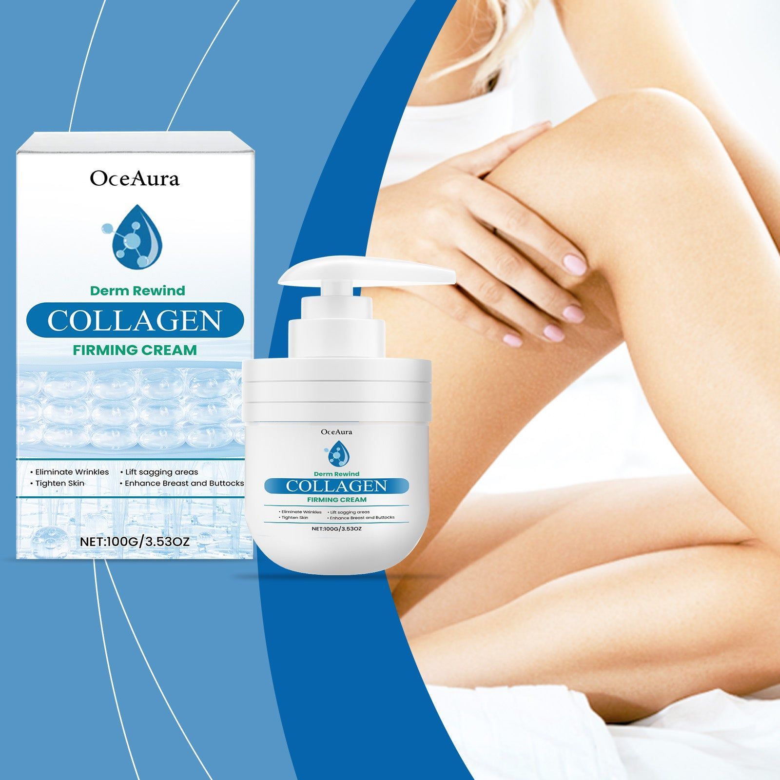 Collagen Body Care Moisturizer, Hydrating, Elastic, Silky Skin, Natural Glow ,100g