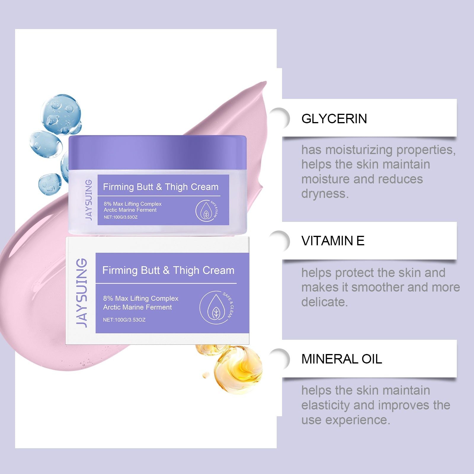 Body Care Moisturizing Cream, Hydrating Nourishing Daily Skin Solution ,100g