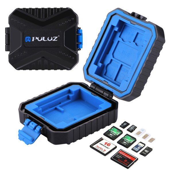 Hougat 27 in 1 Water Resistant Case of Camera Memory Card Storage for SIM / Nano