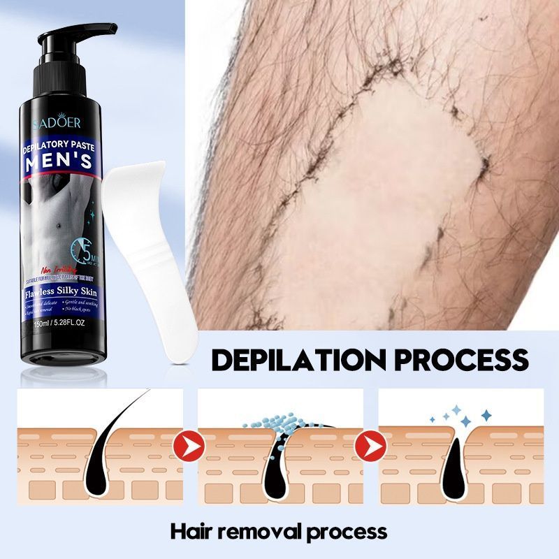 Men’s Hair Removal Cream, Full Body and Non-Irritating - 001-SD33543