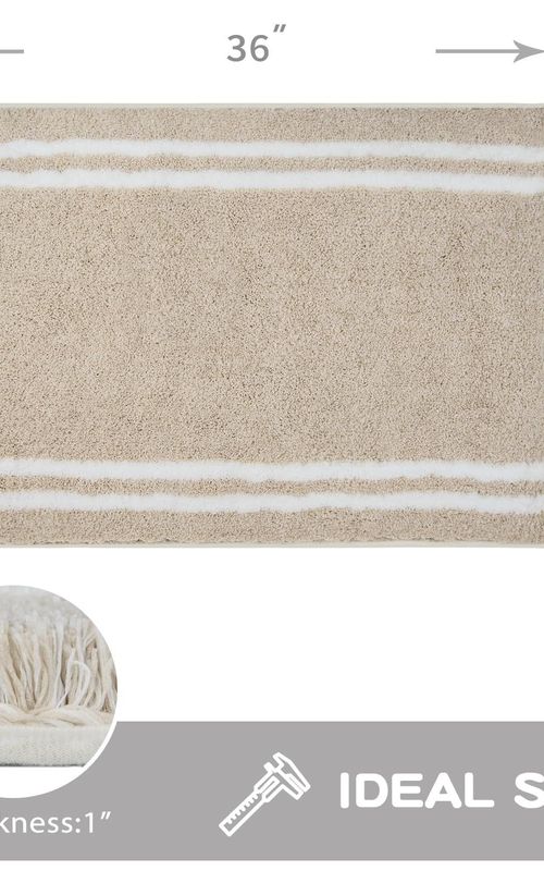 AIESY® Non-Slip Super Absorbent Quick Dry Shaggy Microfiber Bath Mat