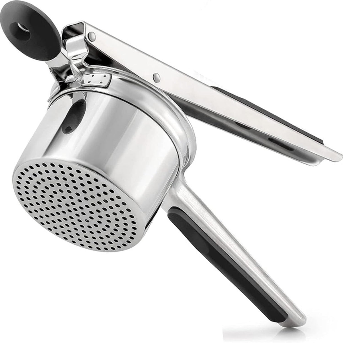 Stainless Steel Potato Ricer with 3 Interchangeable Discs For Mashed Potatoes Pumpkin