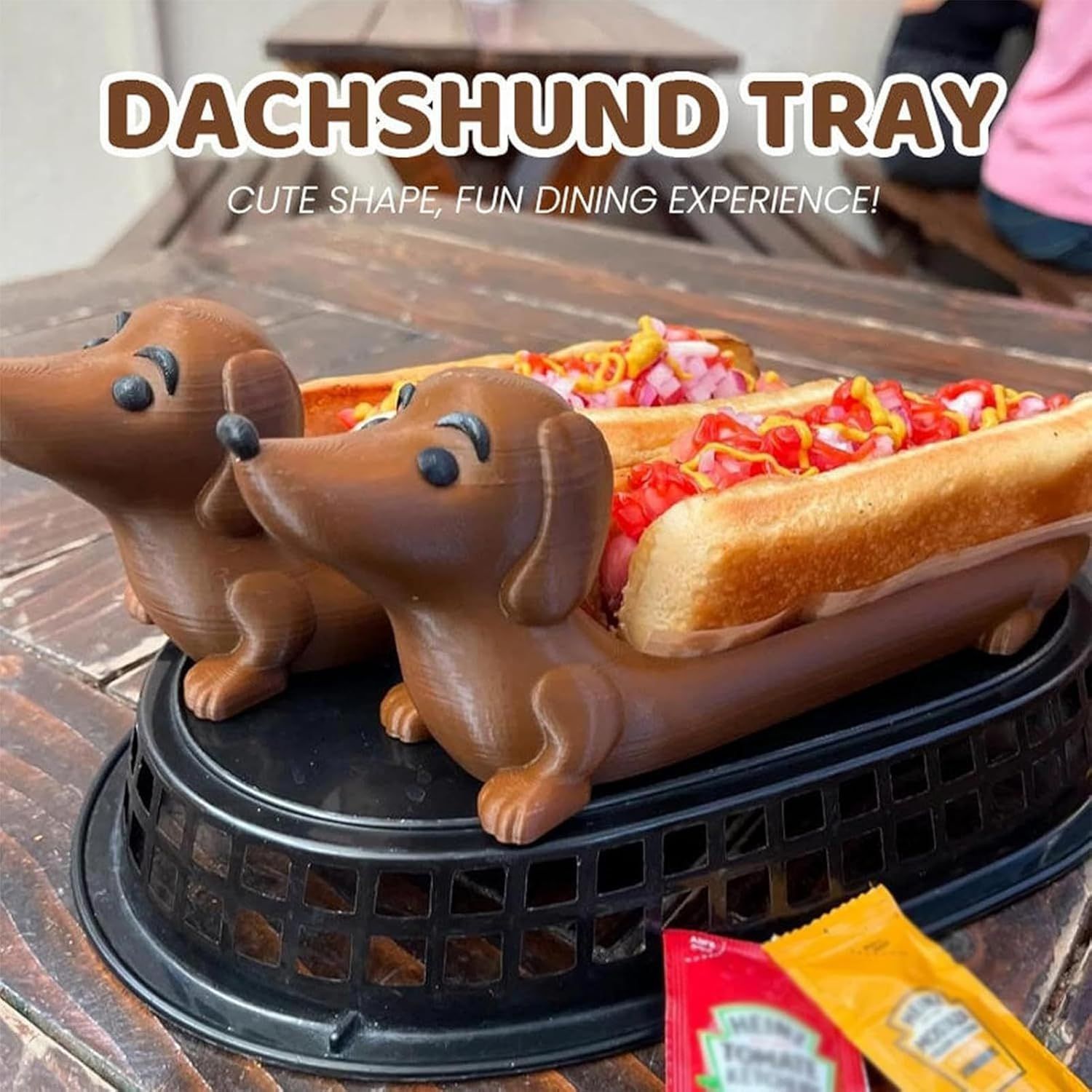 Dachshund Tray Unique Cute Dachshund Shaped Hot Dog Dish Tray Home Decor