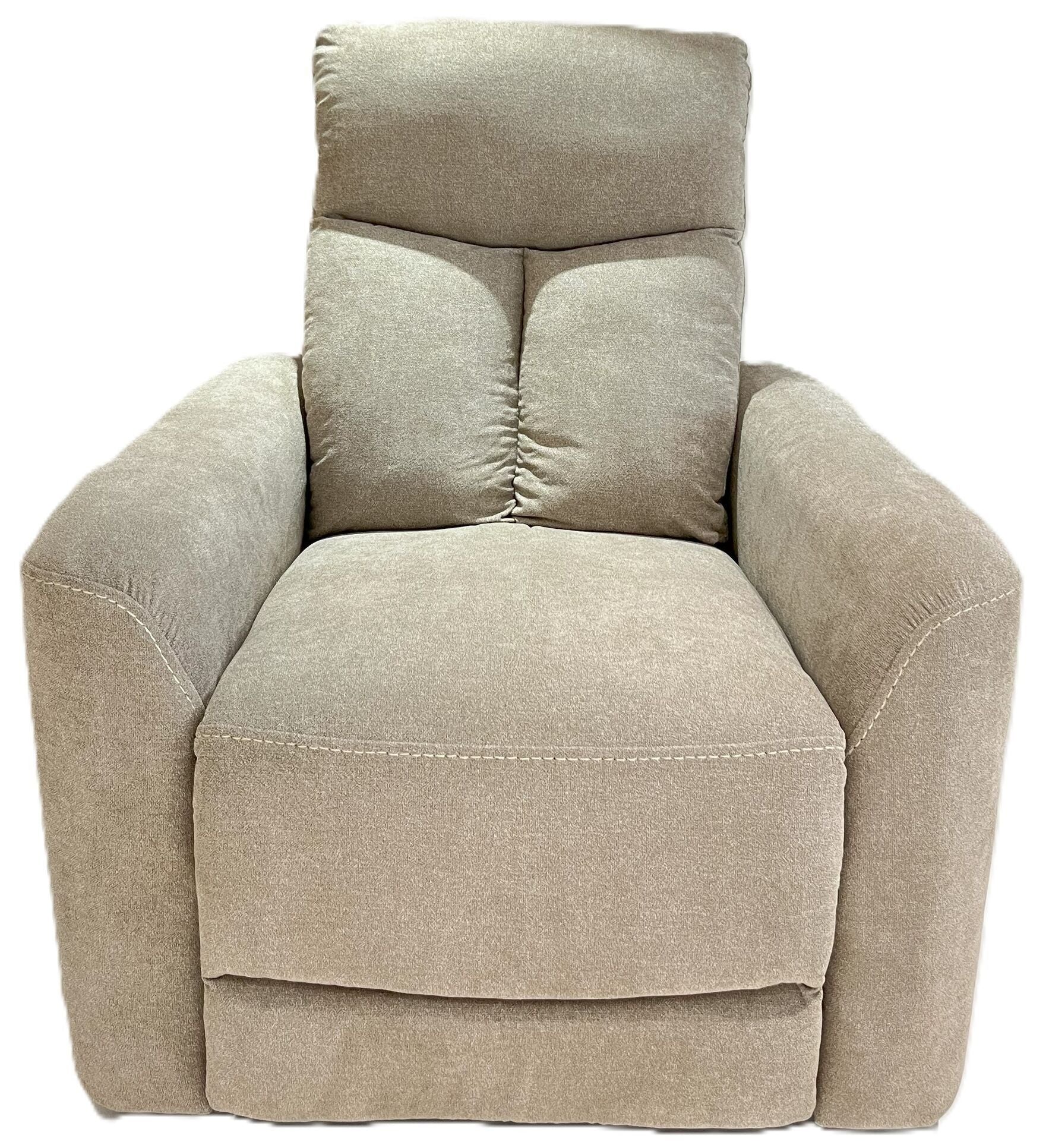 Plush Camel Upholstered Recliner Armchair #CR0381AF51D