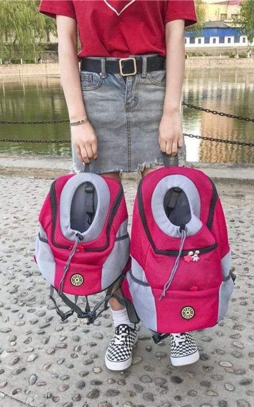 Pet Carrier Backpack Breathable Travel Shoulder Bag