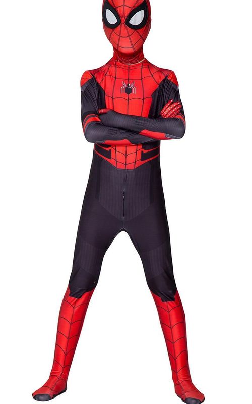 Kids Spiderman Cosplay Suit Far From Home Spiderman Costume Halloween Cosplay Costume