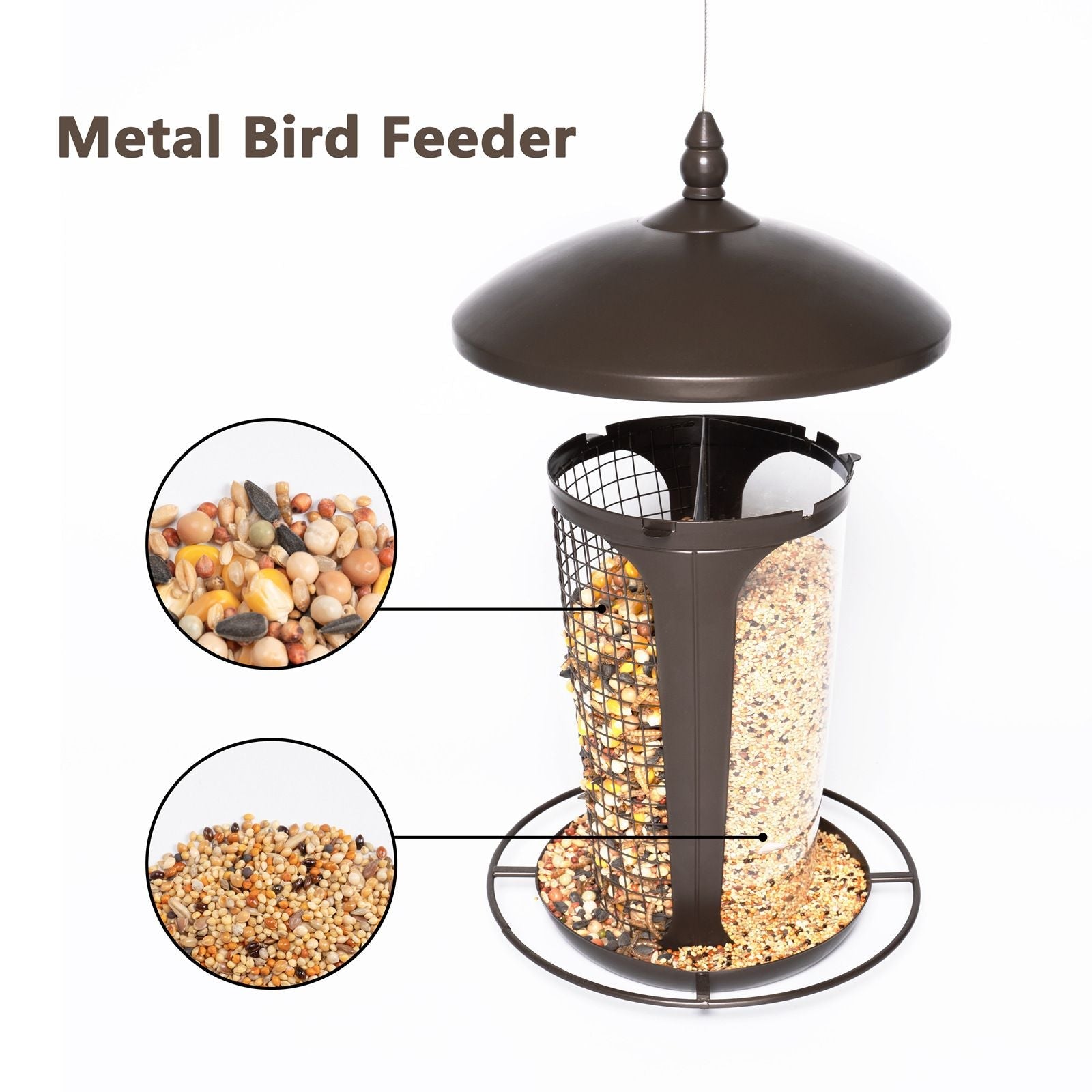 Bird Feeder Hanging for Outdoor Wild Bird Feeders for Garden Yard Decor