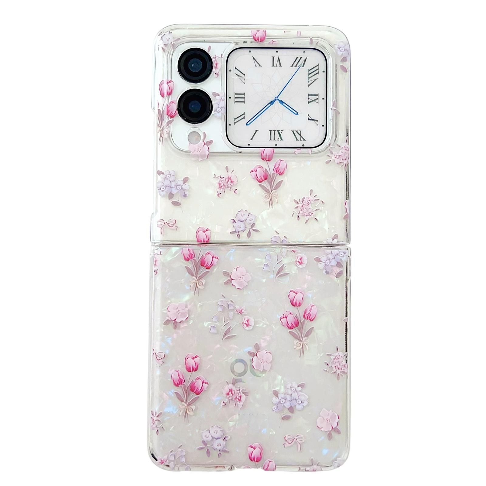 Flower Pattern PC Case For Huawei nova Flip