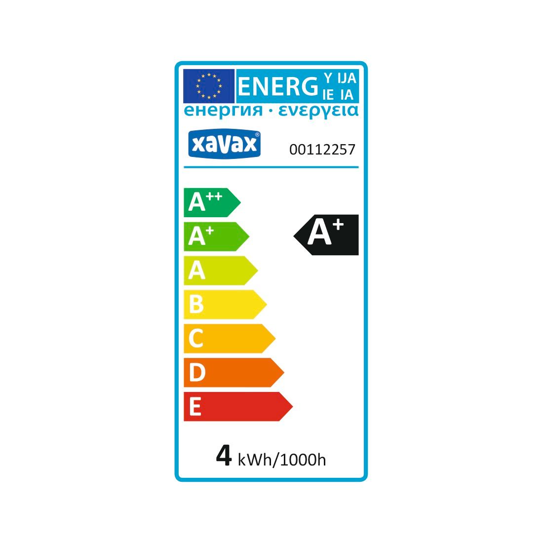 XAVAX 112257  LED Bulb, E14, 250lm replaces 25W, drop bulb, warm white, RA90