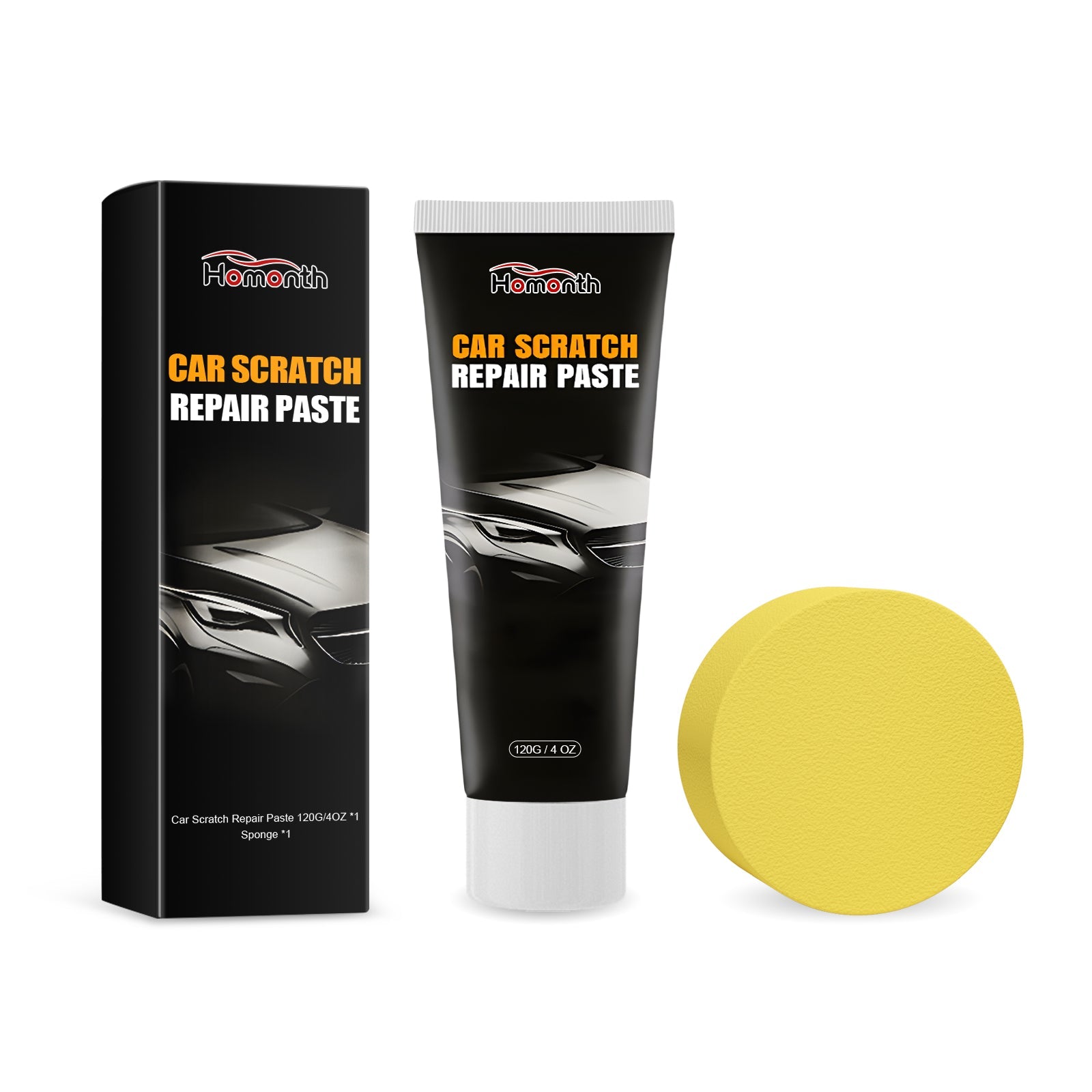 Car Scratch Repair Paste, Fast Deep Scratch Fix, Automotive Polishing, Reconditioning Cream ,1set