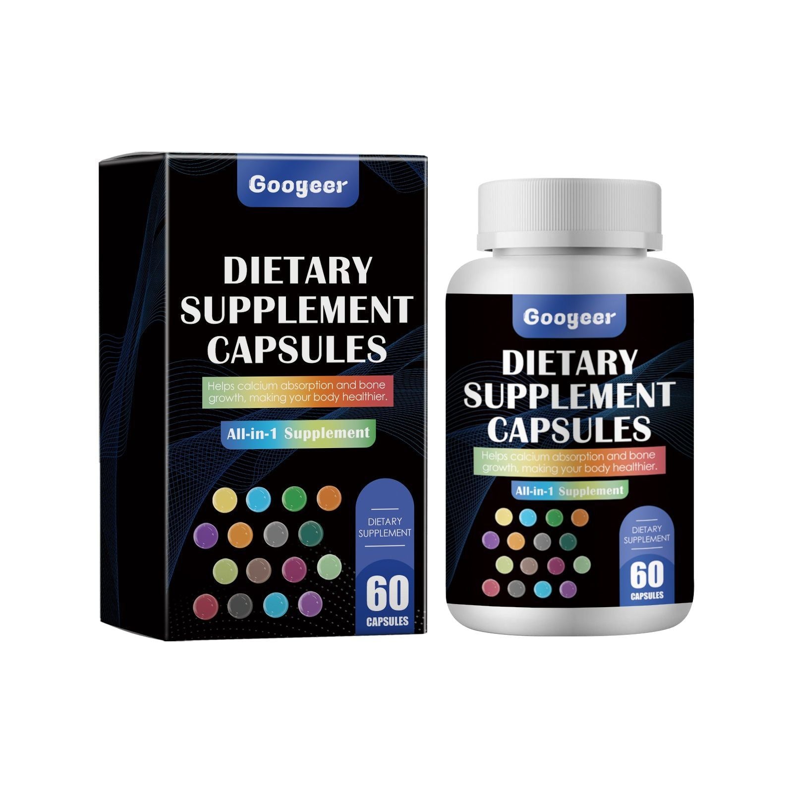 Boost Your Body Care with Fish Oil Capsules, Improve Immunity and Bone Health ,60 capsules