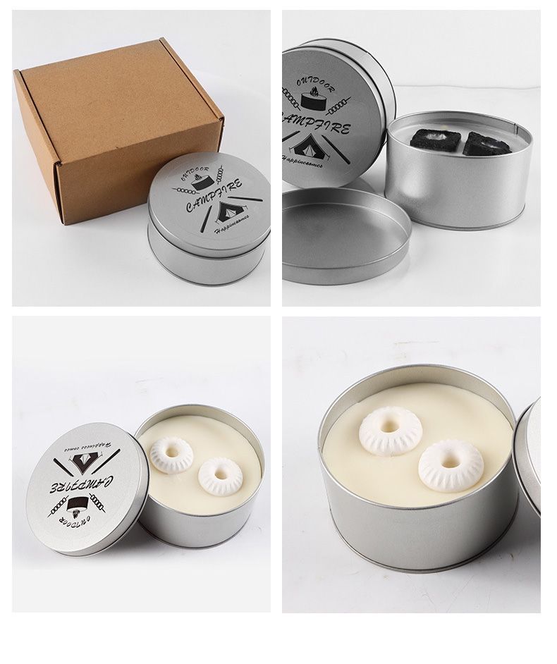 Portable Campfire Candles Smokeless Compact Fire Pit For Hiking Picnic BBQ