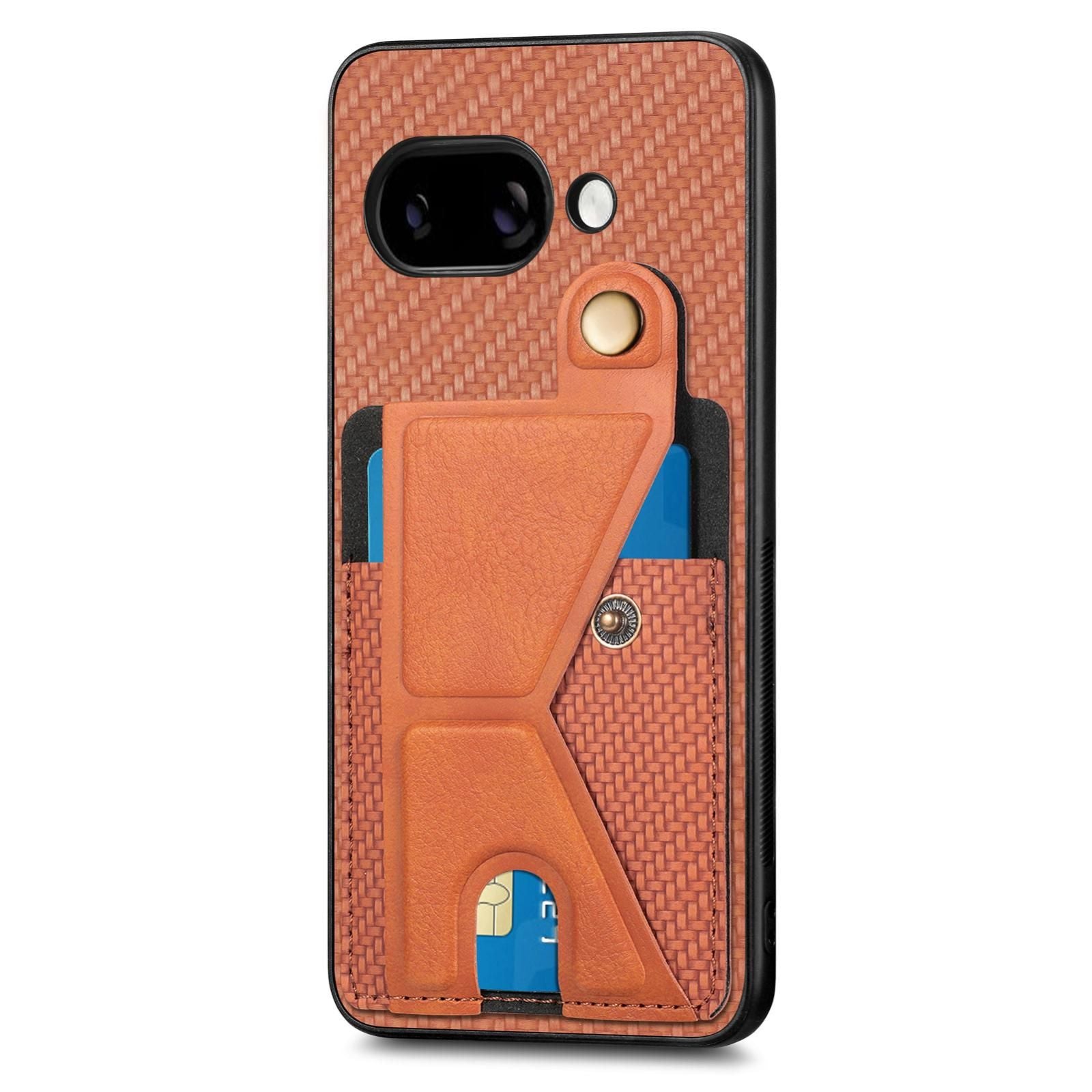 Carbon Fiber Wallet Case For Google Pixel 9a