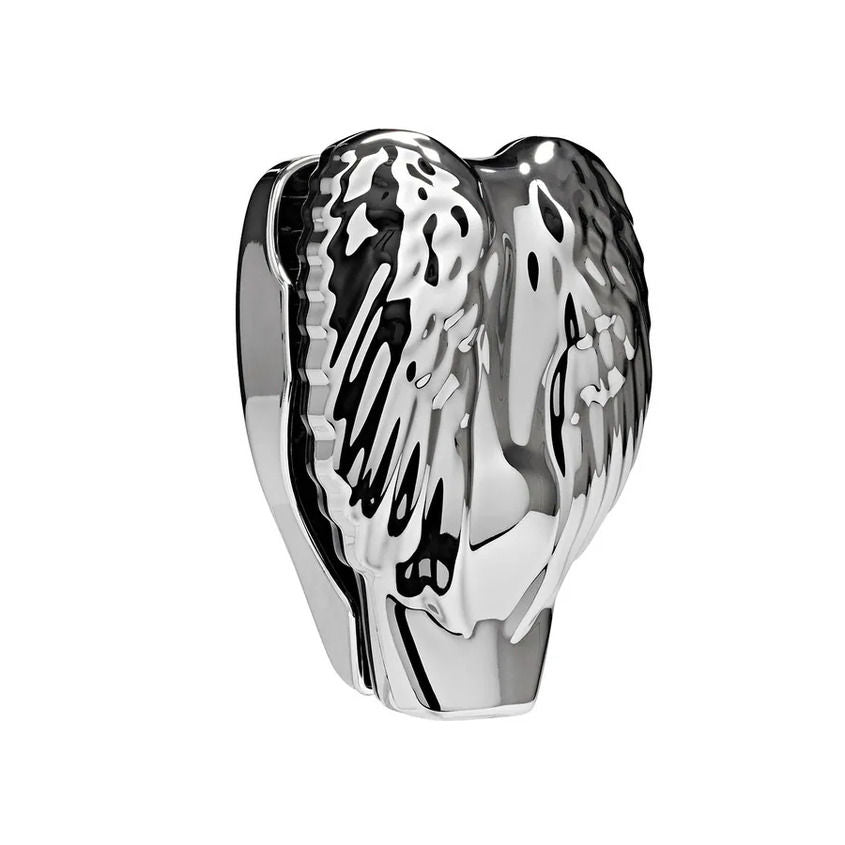 Tangle Angel Professional Compact Hair Brush Titanium With Mirror