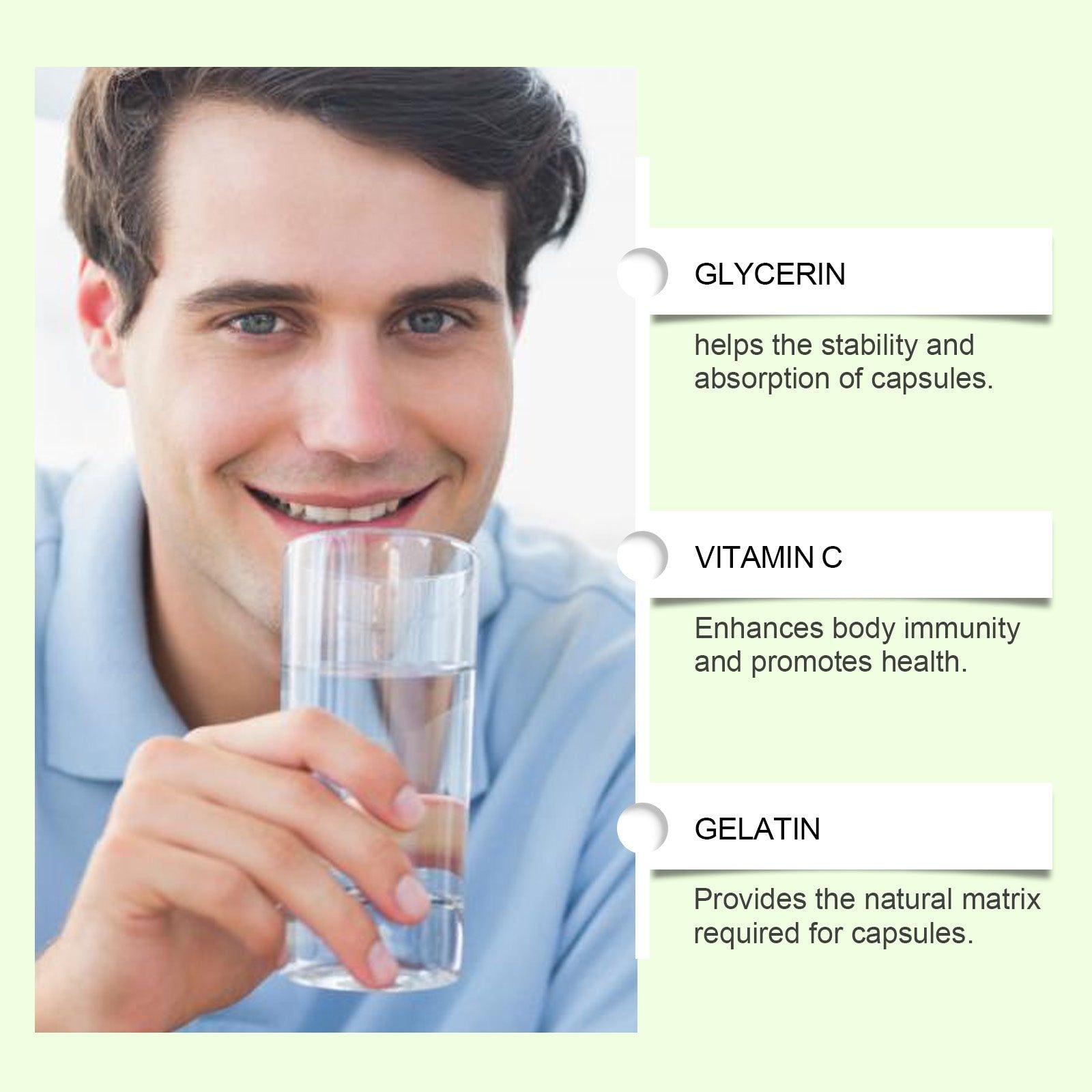 Boost Your Body Care, Digestive Health Capsules, Improve Nutrient Absorption, Rich in Vitamins ,60capsules