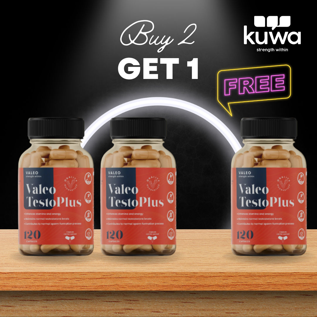 Valeo TestoPlus 120 Capsules, Buy 2 Get 1 Free