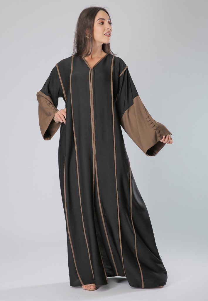 MOiSTREET Button Sleeves Abaya