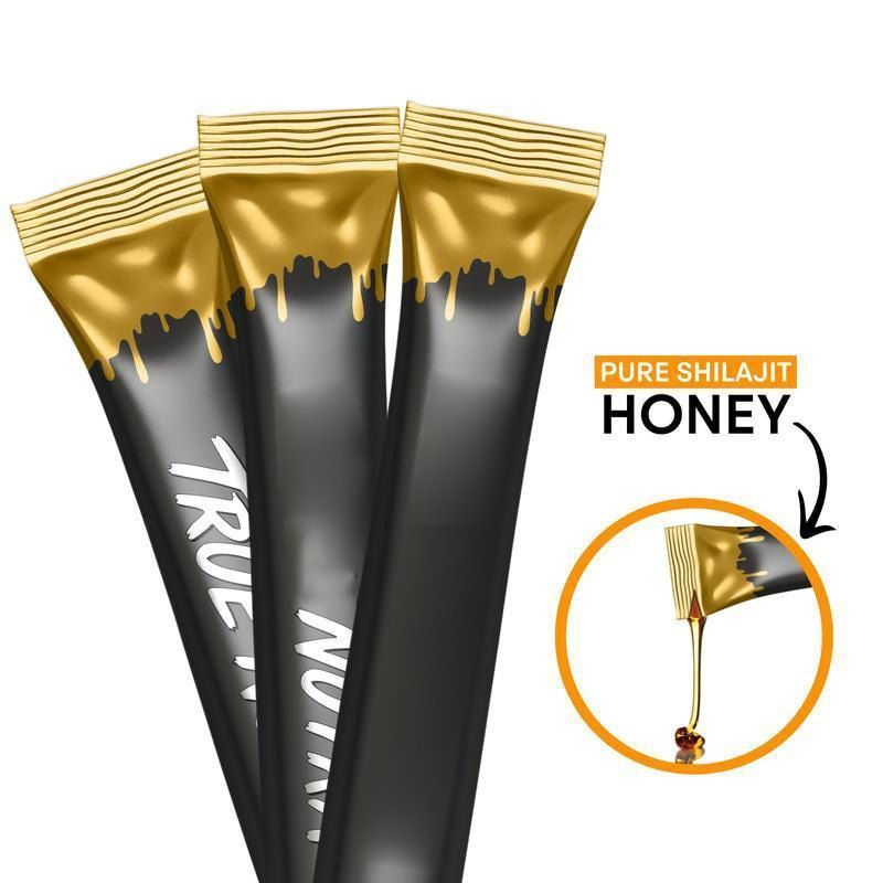 Pure Himalayan Shilajit Honey Sticks, 10 Sticks Per Pouch, Dietary Supplement with Raw Organic Honey & Fulvic Acid