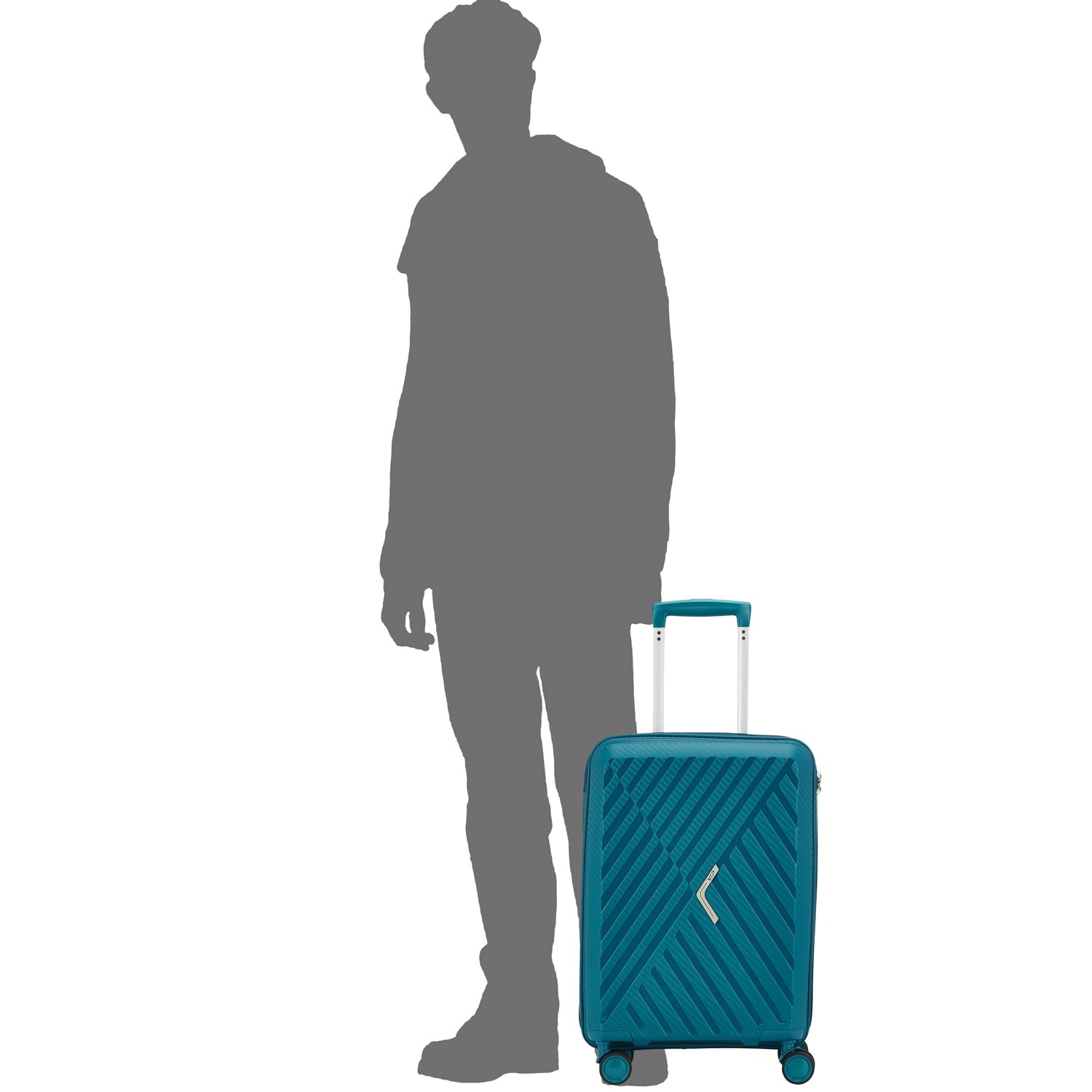 VIP XLITEBDTBLK 8 Wheel Strolly Luggage Bag