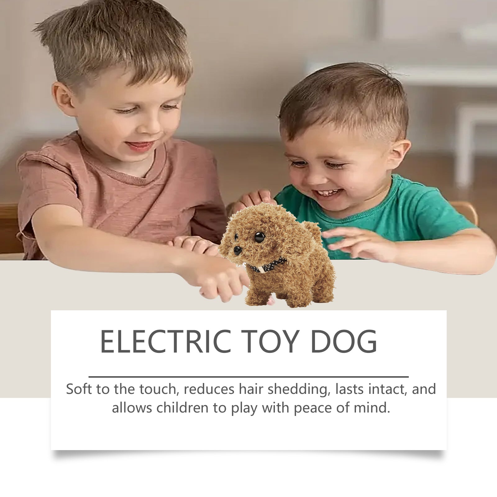 Creative Electric Toy Dog, Plush Soft, Realistic Puppy Behavior, Fun & Durable ,1pcs