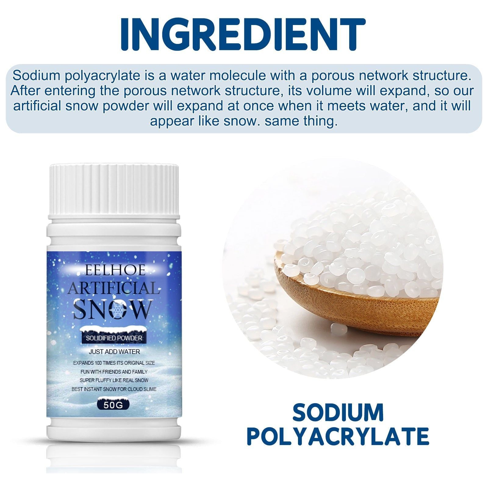 Create Magical Winter Scenes with Quick Snow Dry Plastic Snowflakes for Festive Decor ,50g