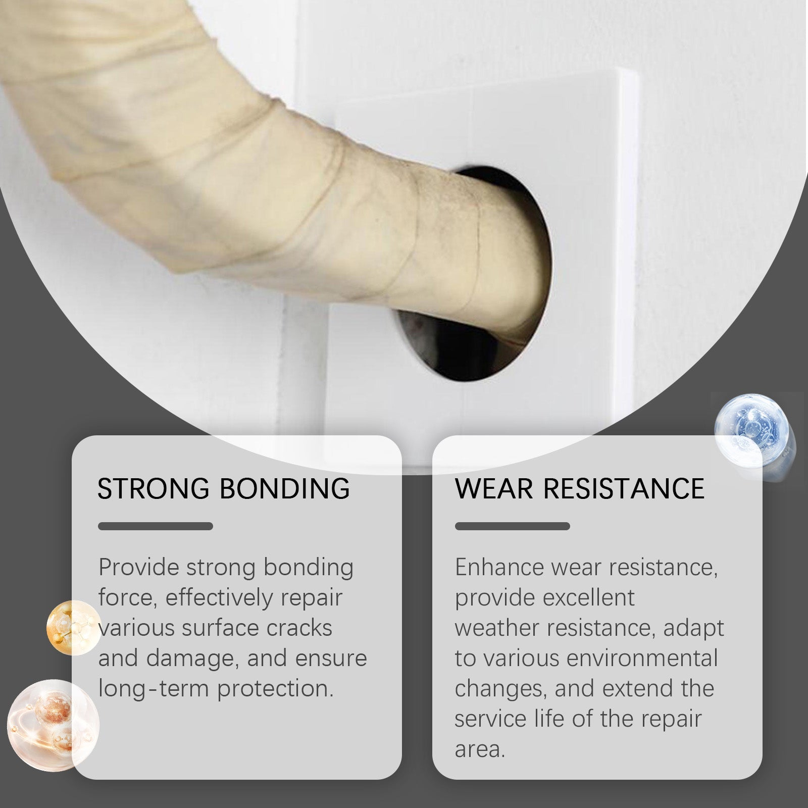 Waterproof Sealant for Leaks, Crack Repair, Household Holes, Wear-Resistant, Easy to Use ,30g