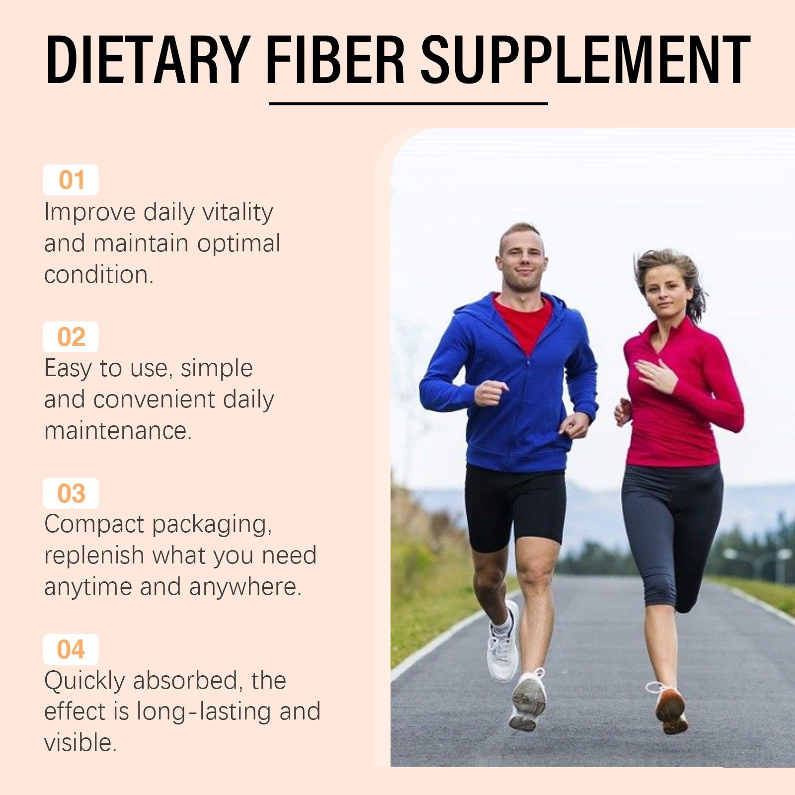 Dietary Fiber Body Care Supplement, Boost Energy, Improve Mood, Safe and Tasty ,30ml