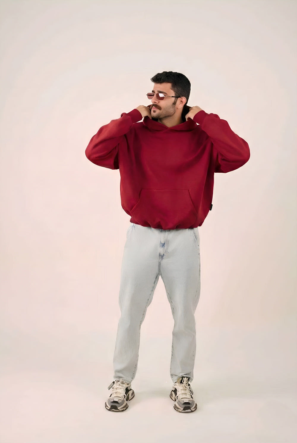 MULU Classic Oversized Hoodie - Red