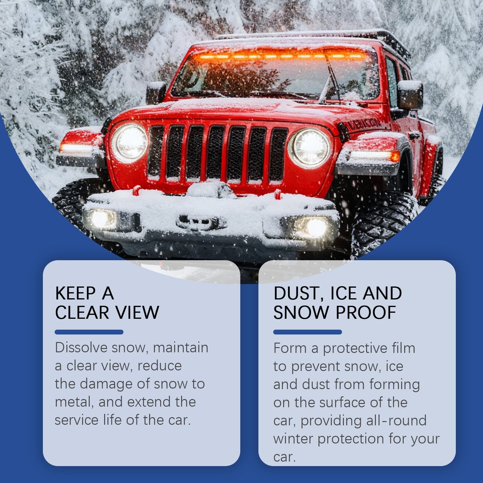 Car De-Icing Spray Safe and Convenient Fast Ice Melt for Clear Windows ,100ml
