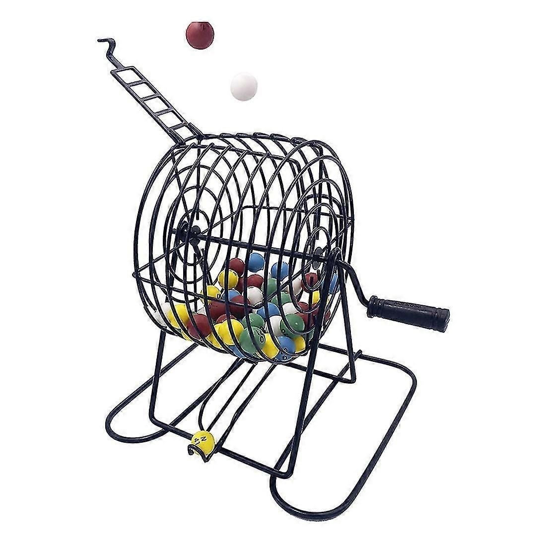 Deluxe Bingo Game Set With Cage Balls and Bingo Cards