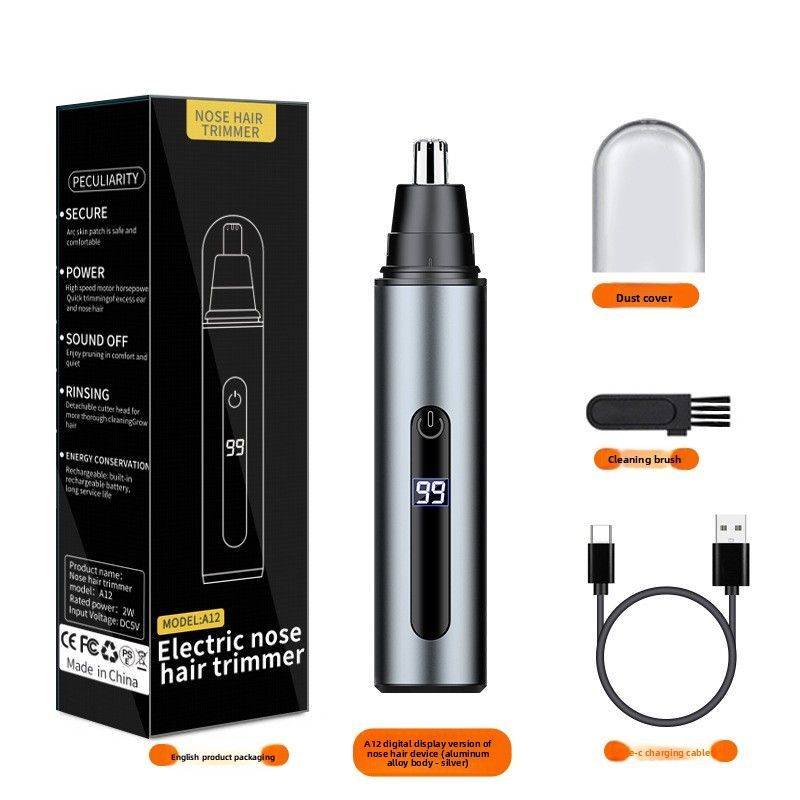 Digital USB Type-C Nose Hair Trimmer