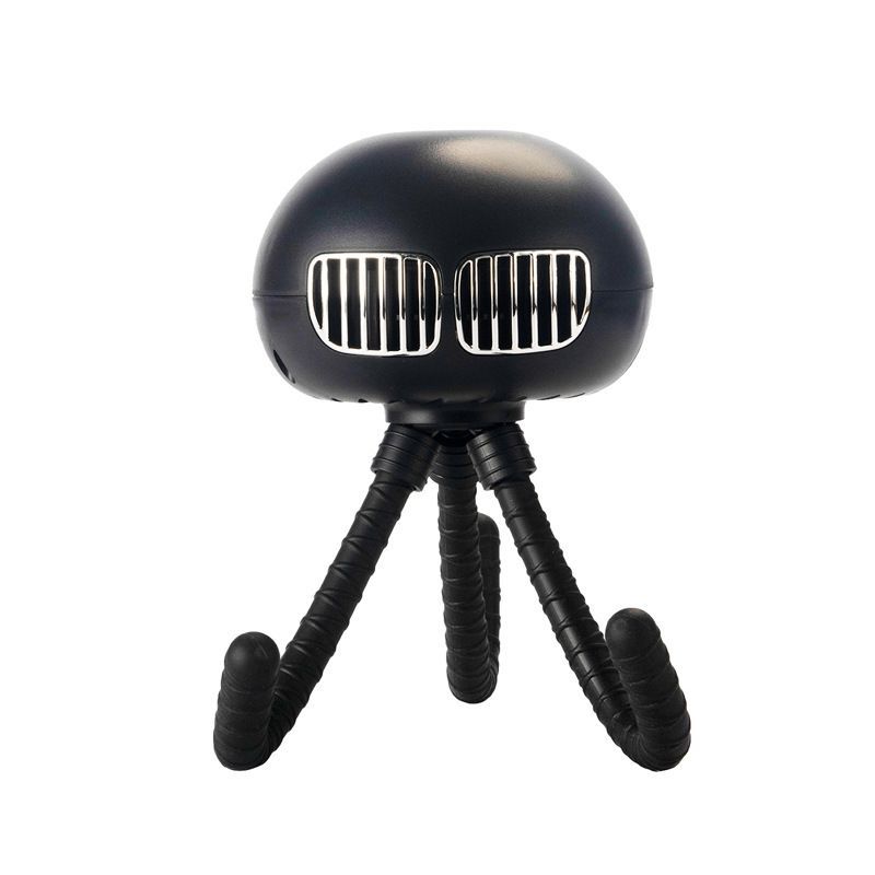 Mini Fan Octopus Bladeless Fan Rechargeable Silent Fan Tripod Clip On Fan