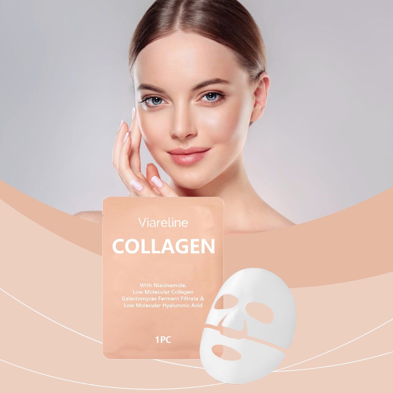 Collagen Face Mask, Hydrating Skin Care, Moisturizing & Softening, Brightening Glow ,1pcs