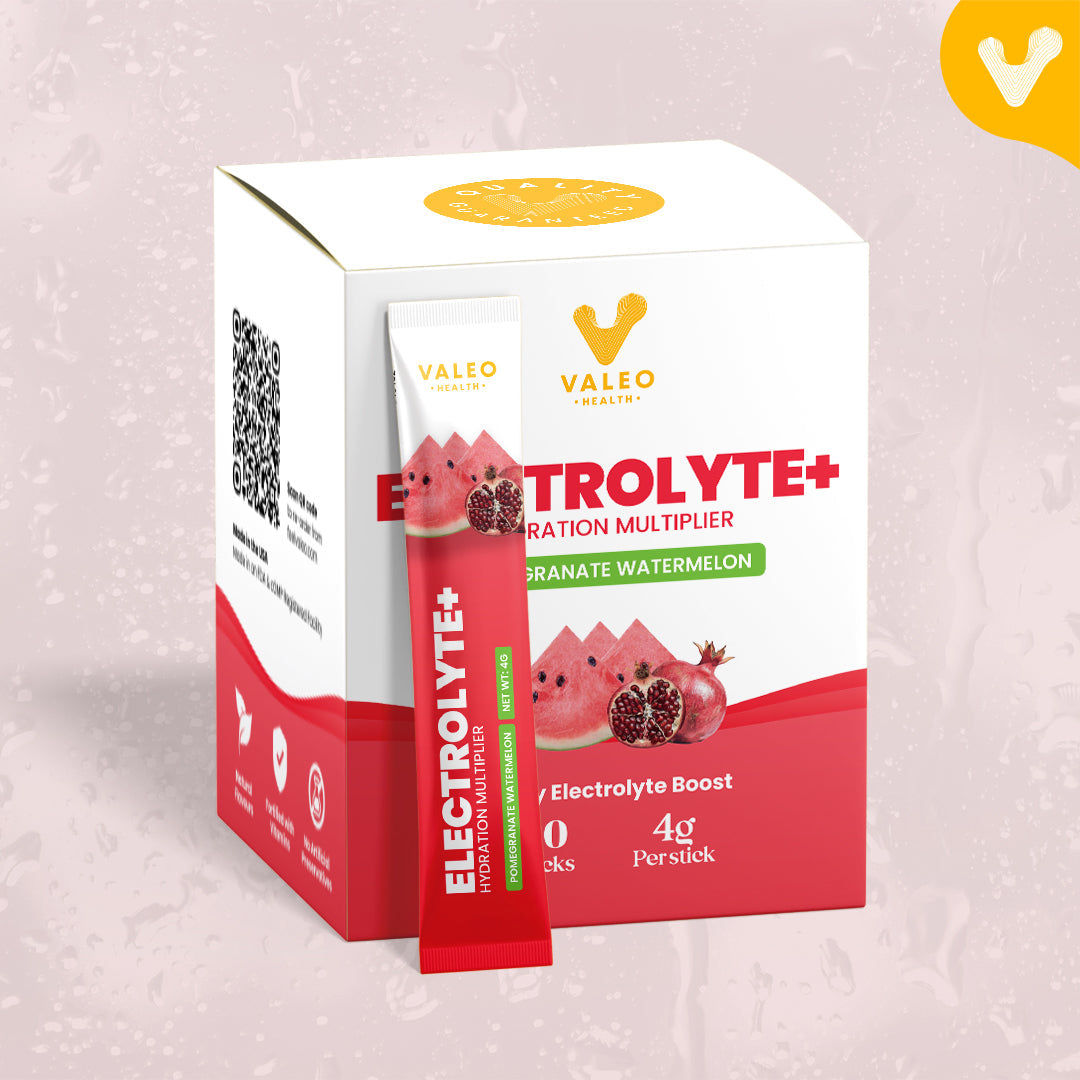 Valeo Hydration Electrolyte+ Pomegranate and Watermelon Stick Pack 20
