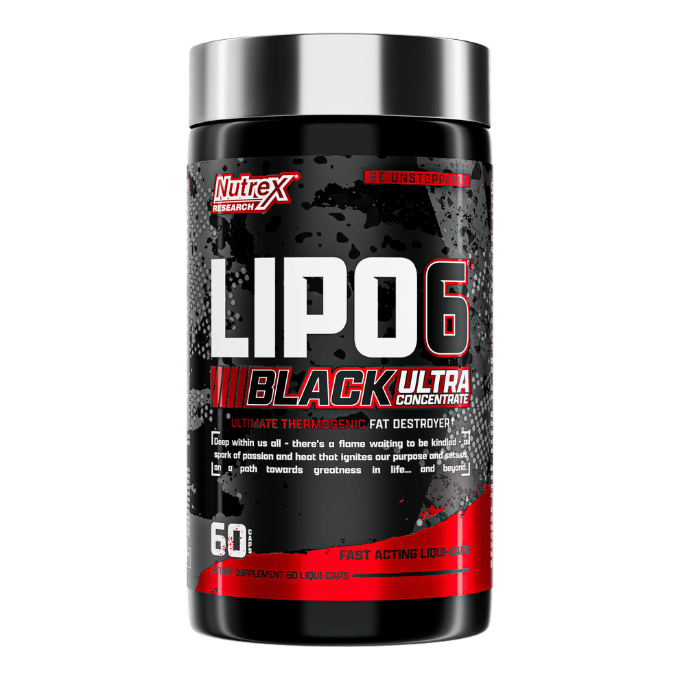 Nutrex Research Lipo-6 Black Ultra Concentrate, 60 Capsules Thermogenic Fat Burner